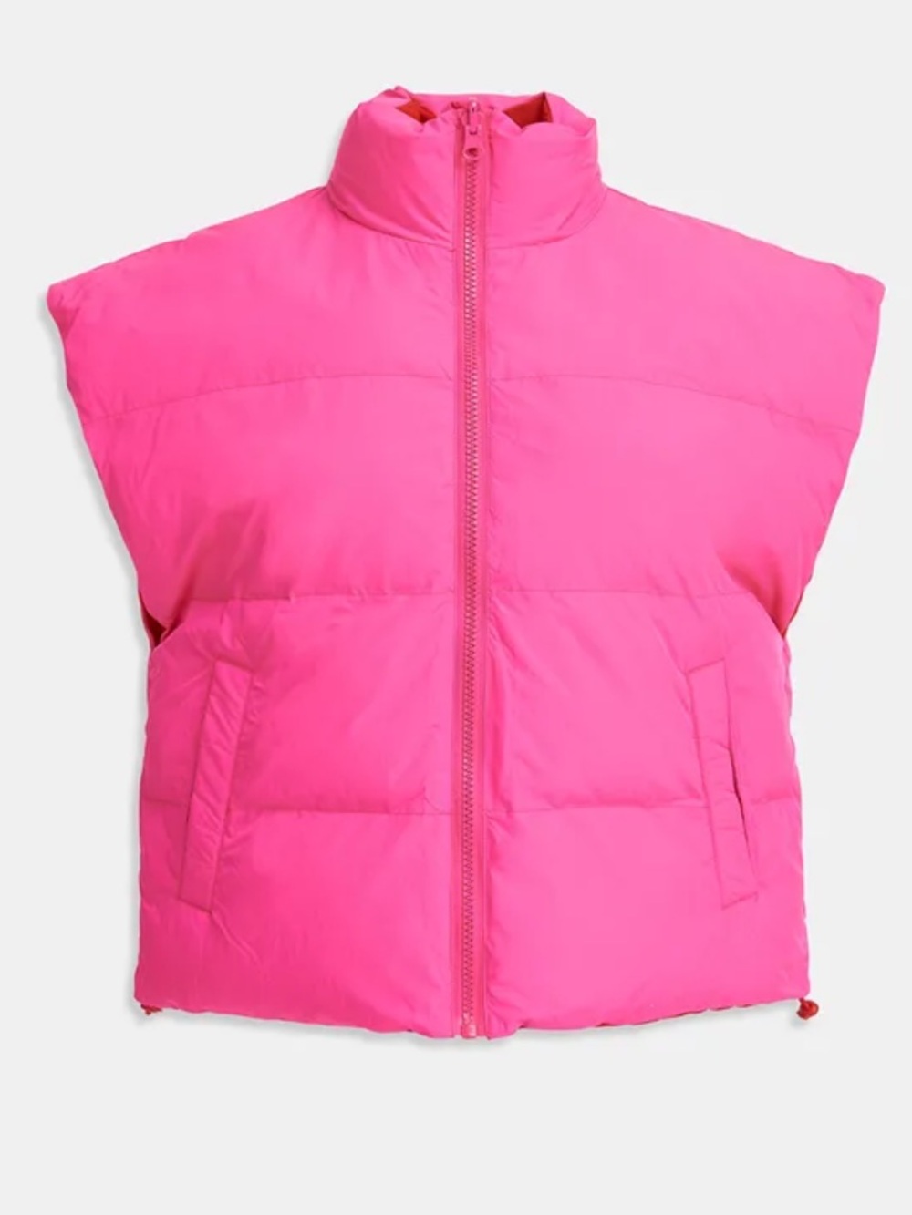 Essentiel Antwerp Neon Pink Puffer Vest Body Warmer Size 34 / XS NEW